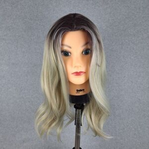 Wig Blonde Brown Wavy Long Professional Quality Synthetic Realistic Styleable